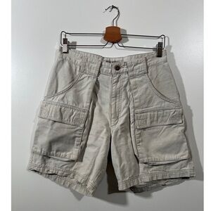 Vintage High Sierra Outdoor Hiking Shorts in 100% Cotton Bone Color Size 30 Men